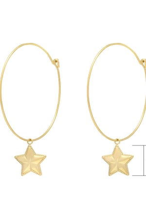 Earrings Put Star in my Hand Plata Acero inoxidable h5 Imagen5